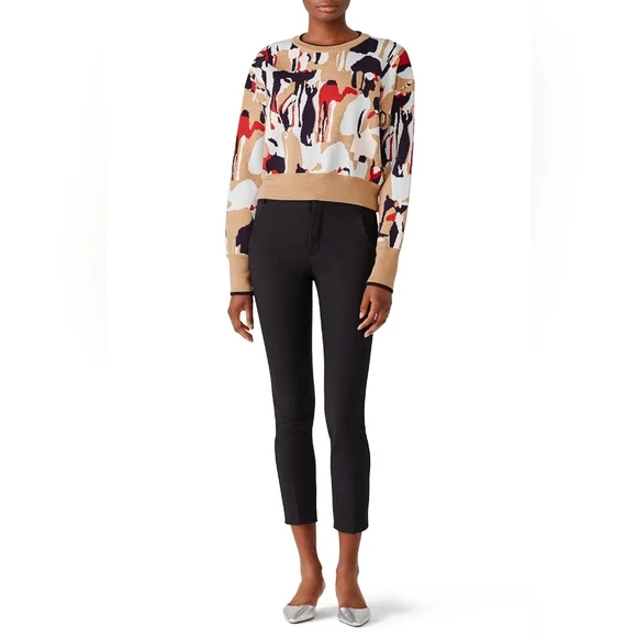 NWOT GREY Jason Wu Camel Intarsia Wool Blend Sweater Size M - Picture 3 of 16